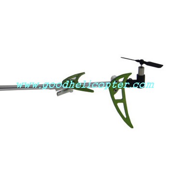 double-horse-9098/9102 helicopter parts green color tail set (tail big boom + tail motor + tail motor deck + tail blade + green color tail decoration set)